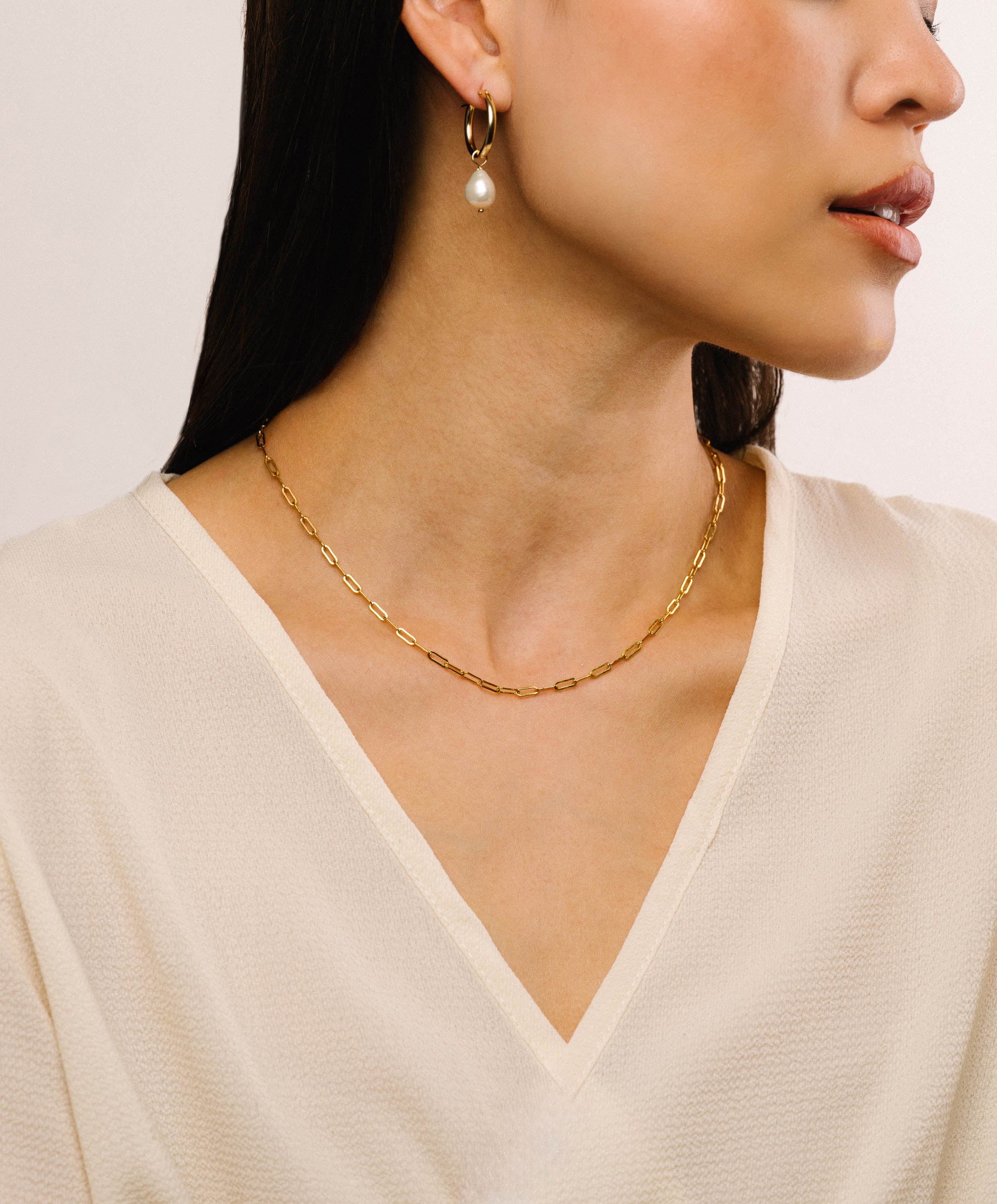 Cora Paperclip Chain Necklace