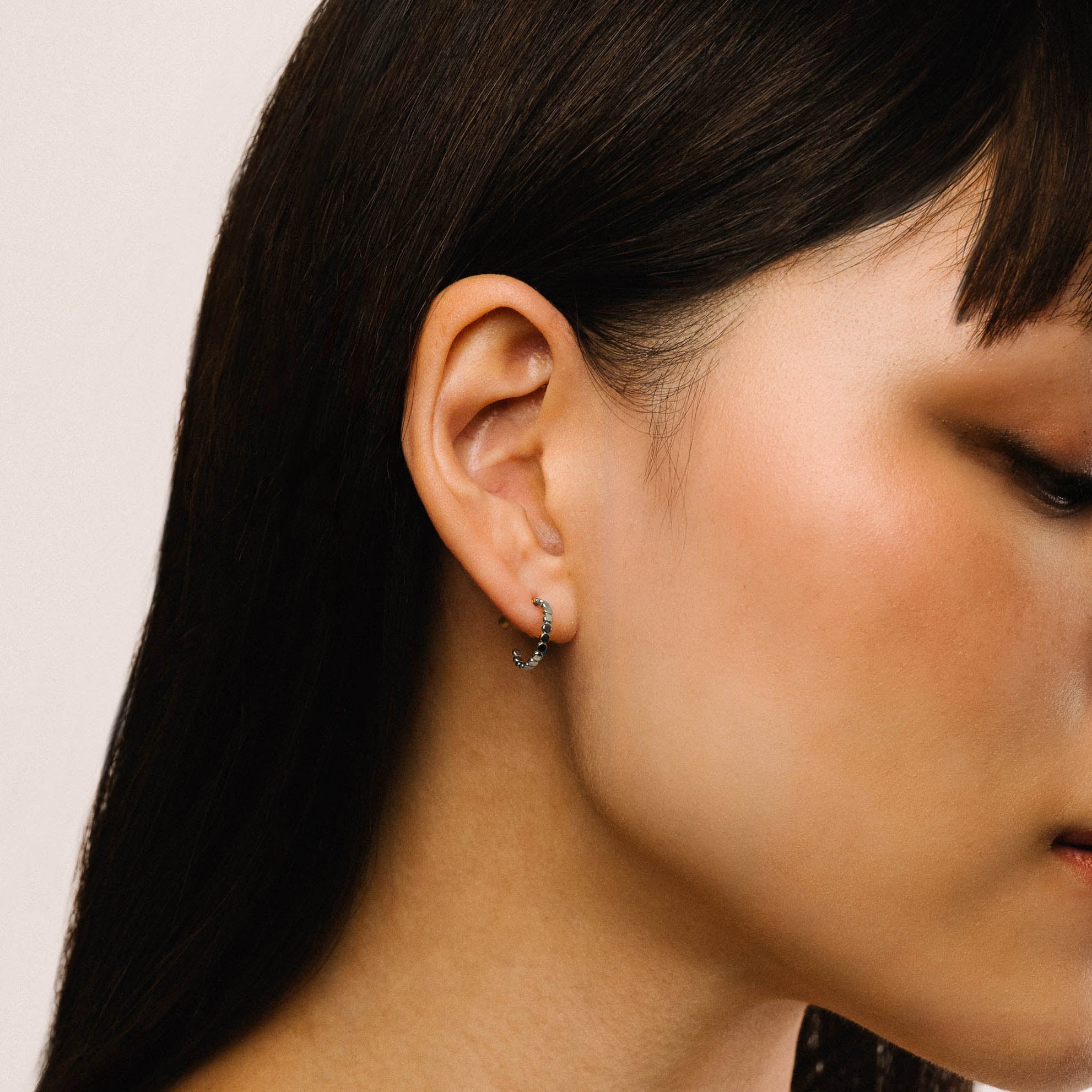 Cyrus Beaded Hoop Earrings