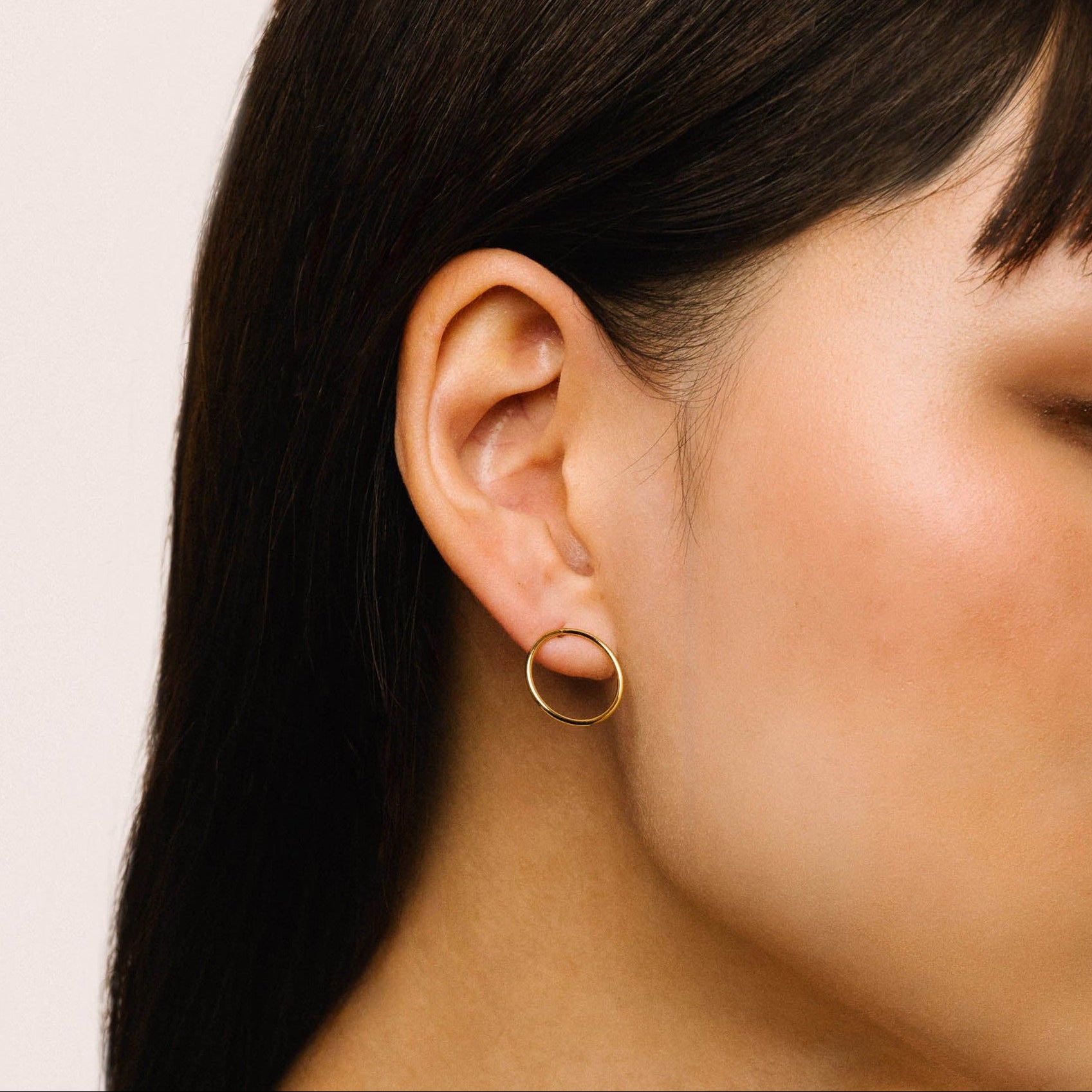 Mabel Circle Stud Earrings