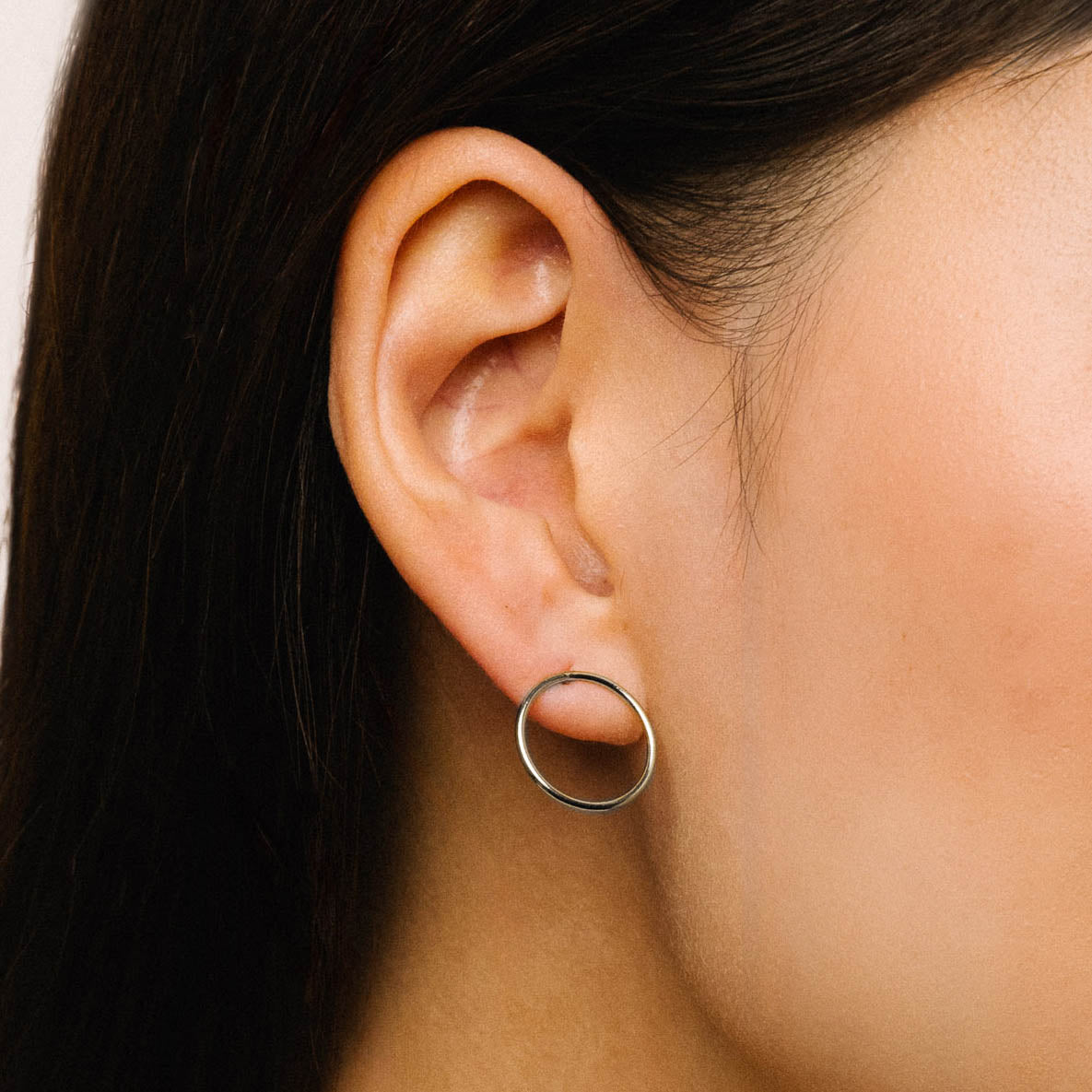 Mabel Circle Stud Earrings