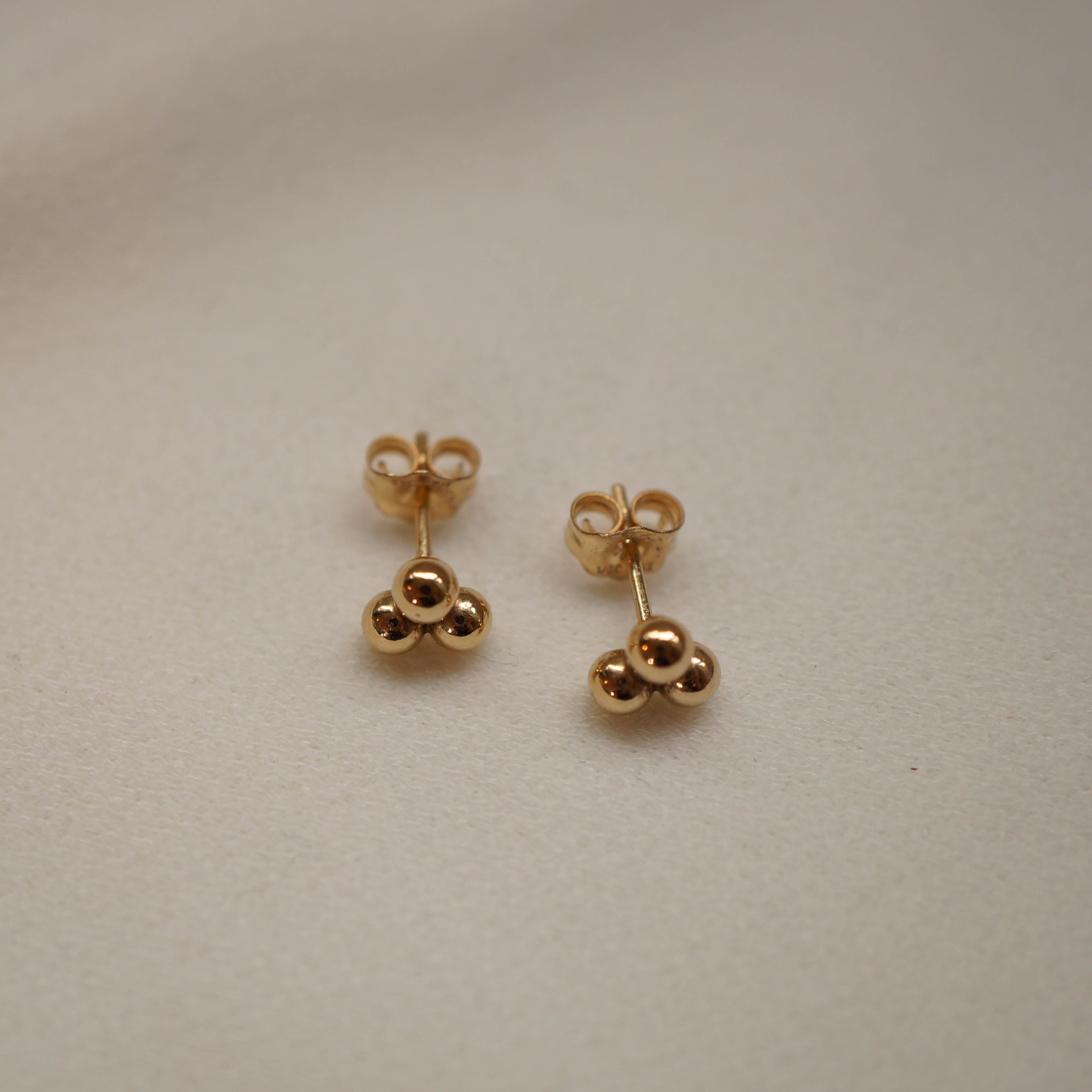 Luce Trio Sphere Stud Earrings