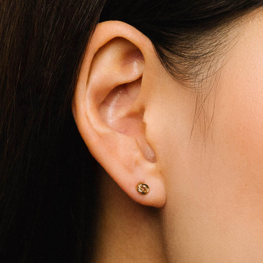 Riselle Love Knot Stud Earrings