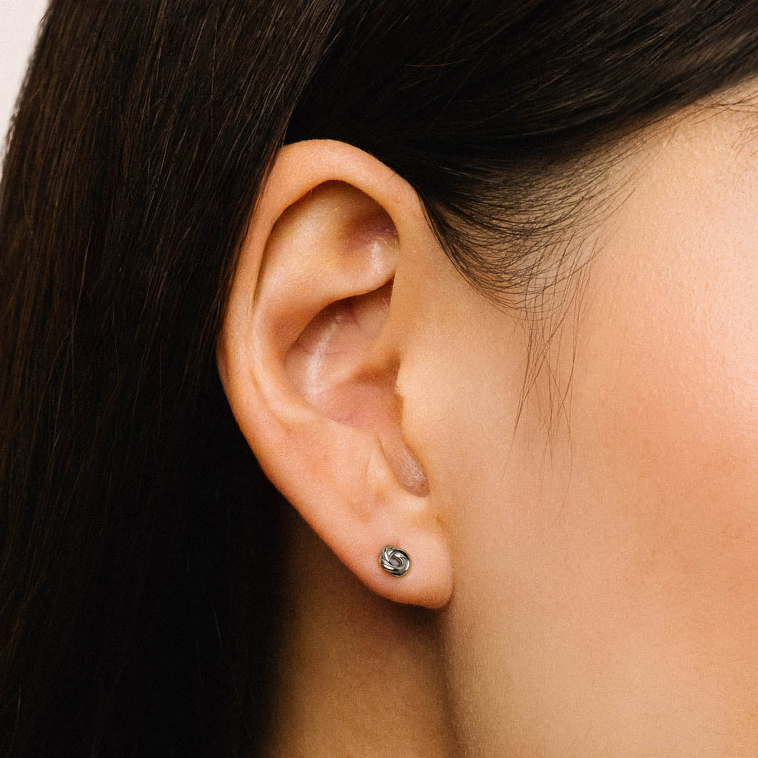 Riselle Love Knot Stud Earrings