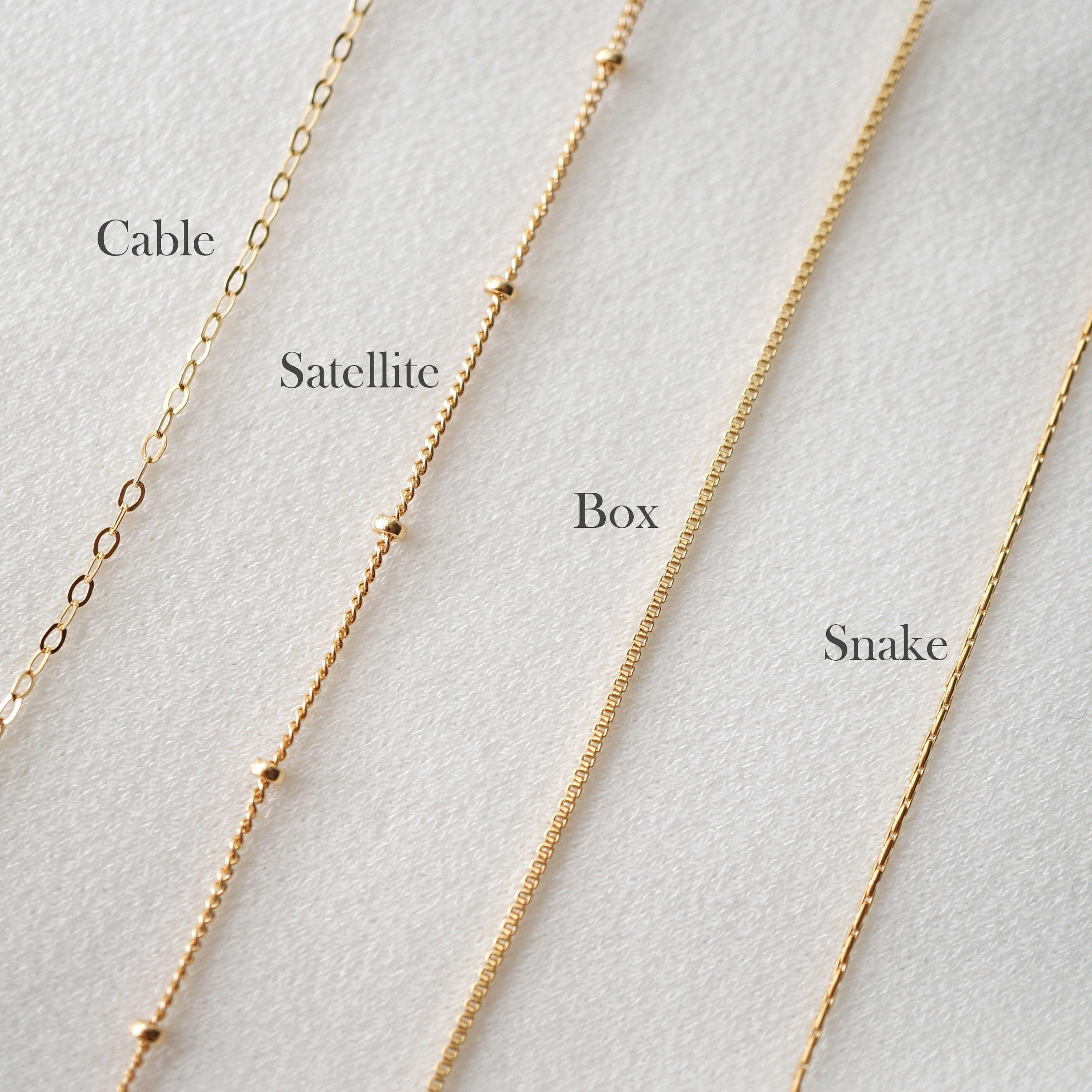 Briar Gold Fill Rainbow Moonstone Pendant – Tiny Marquise Gemstone Necklace on 18" Box or Cable Chain