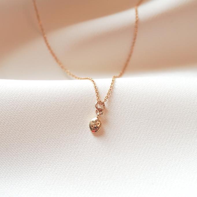 Nixie Tiny Vermeil Marquise Pendant – Dainty CZ Necklace on Adjustable Gold Fill Chain