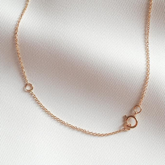 Nixie Tiny Vermeil Marquise Pendant – Dainty CZ Necklace on Adjustable Gold Fill Chain