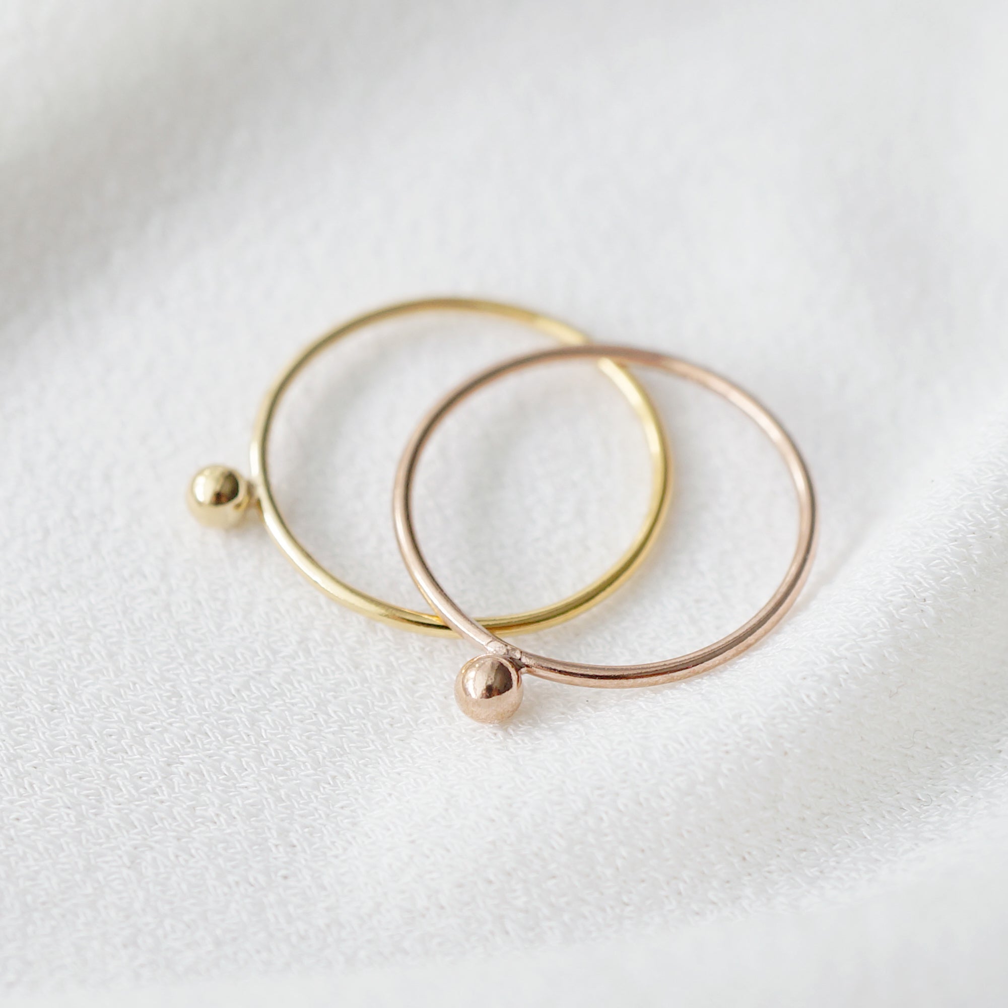Gold Petite Sphere Ring (Simone)