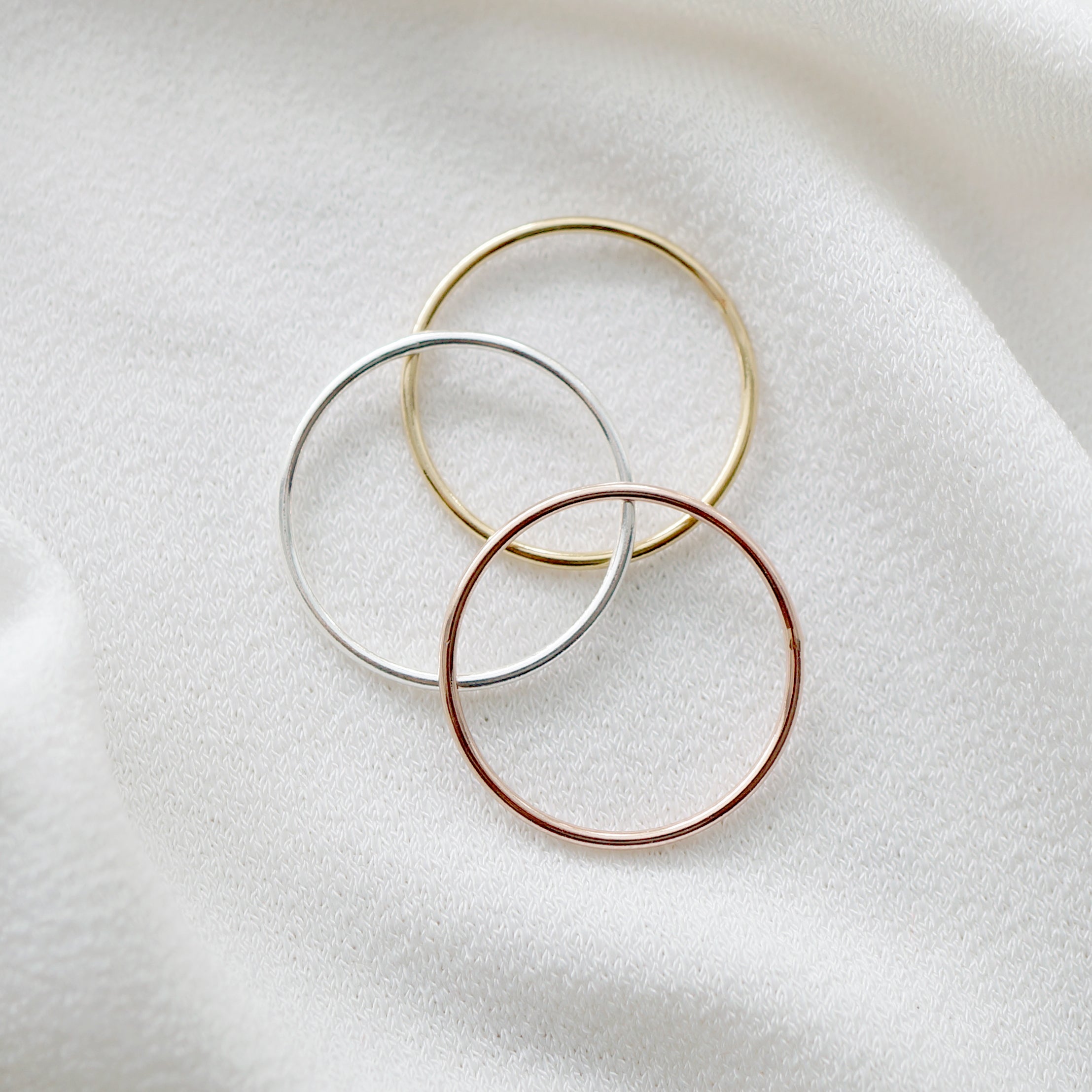 Gold Petite Stacking Ring (Caine)