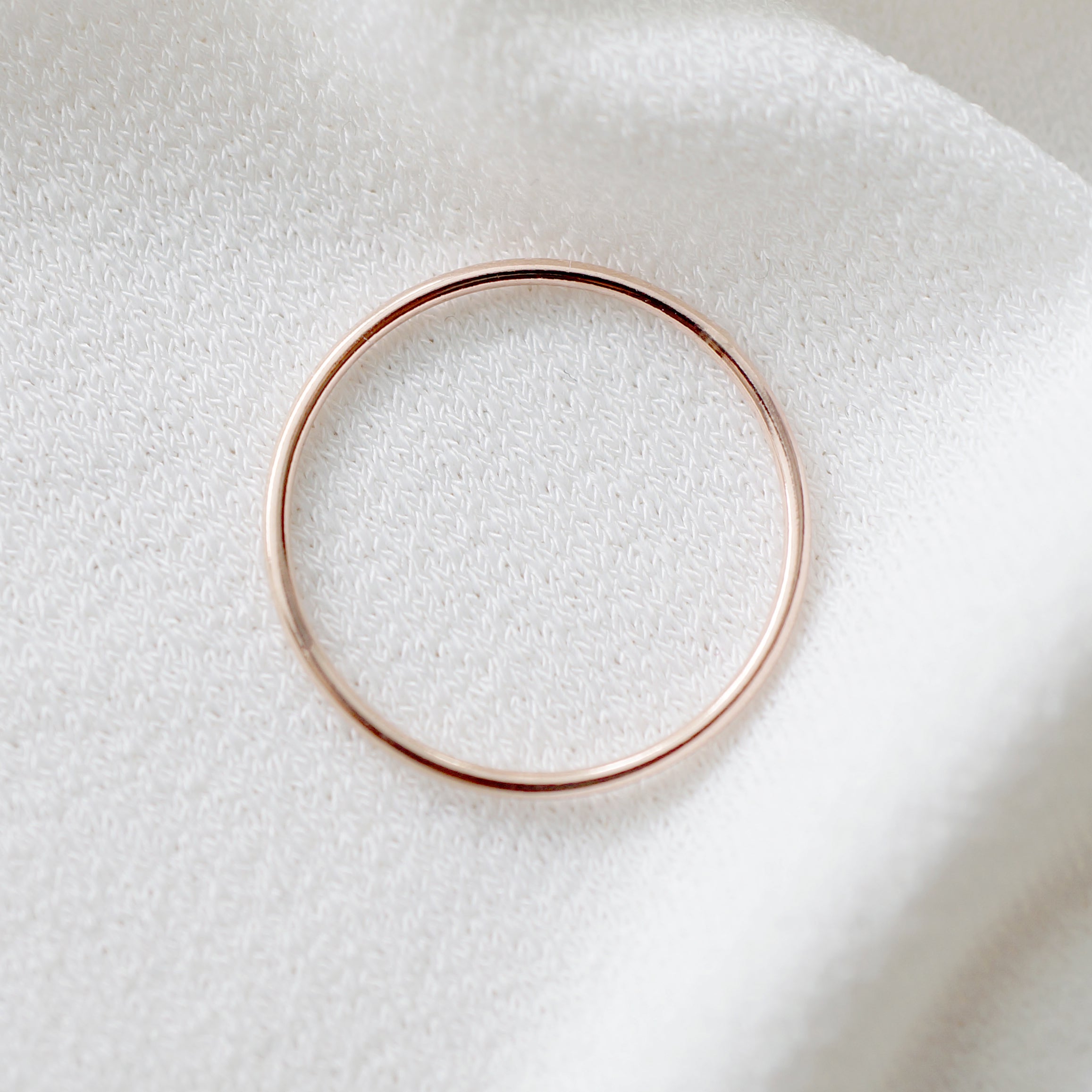 Rose Gold Petite Stacking Ring (Caine)