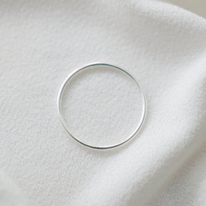 Sterling Silver Petite Stacking Ring (Caine)