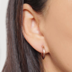 Rose Gold Hoop Earrings (Verra)