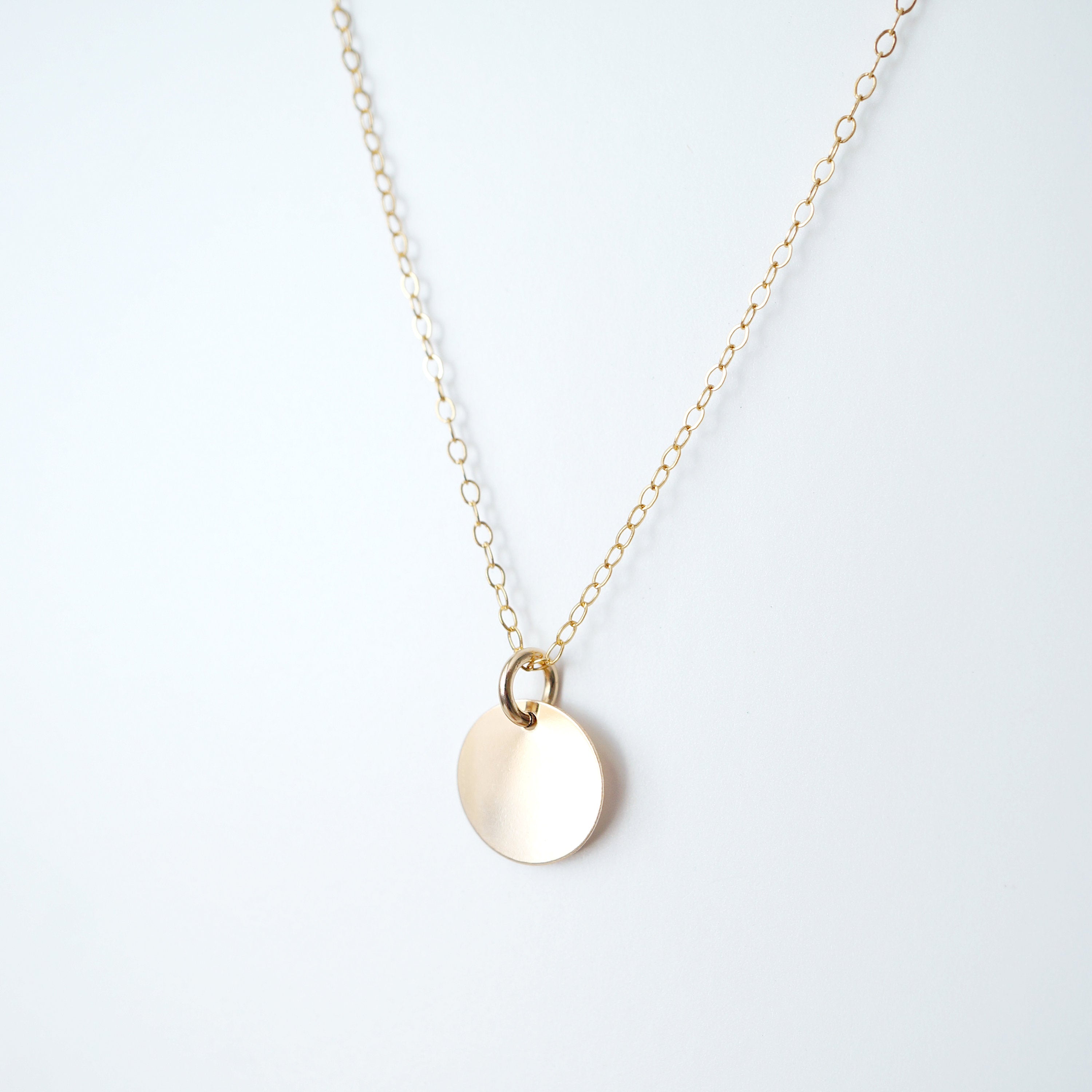 Gold Coin on 14K Gold-fill Necklace (Melanie)