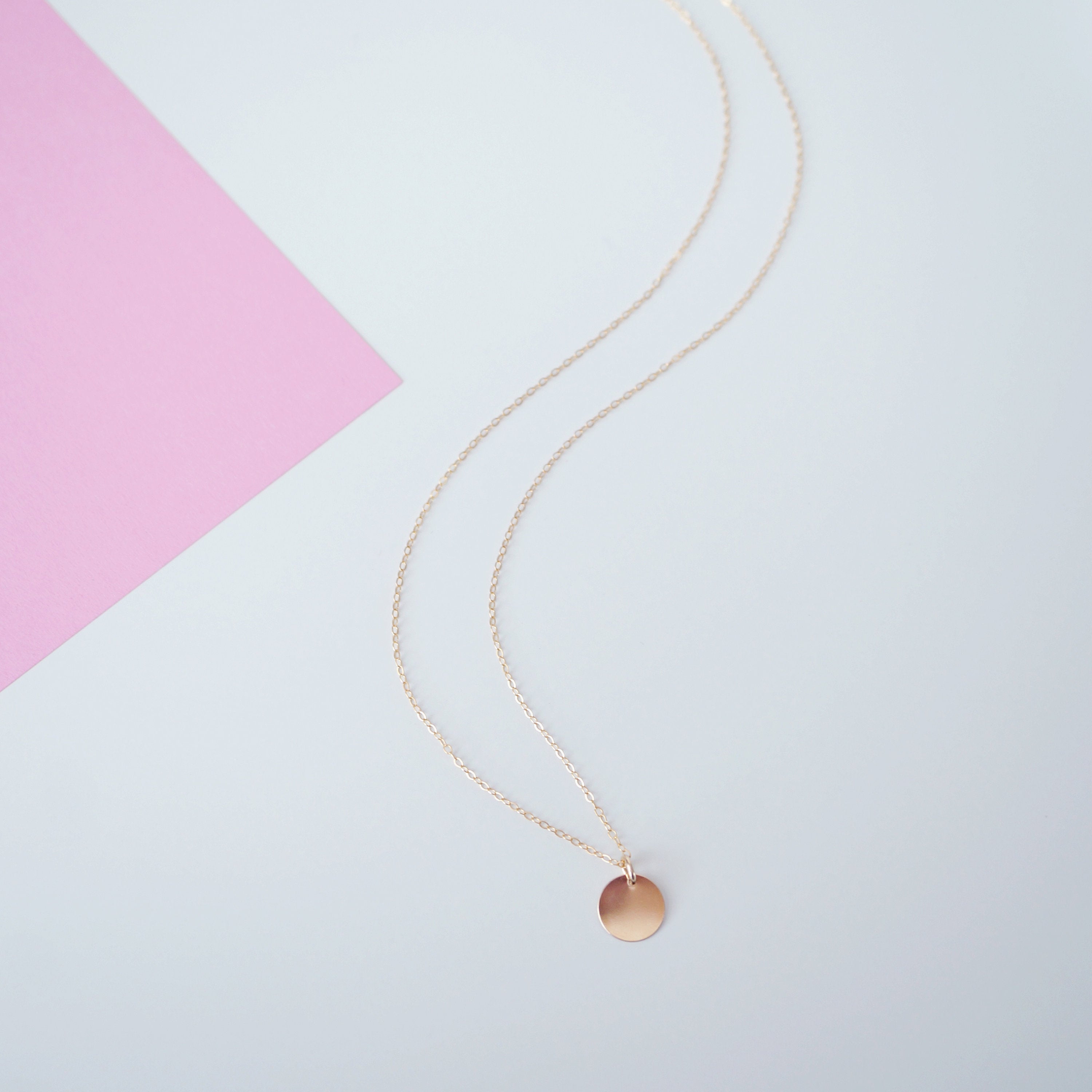 Gold Coin on 14K Gold-fill Necklace (Melanie)