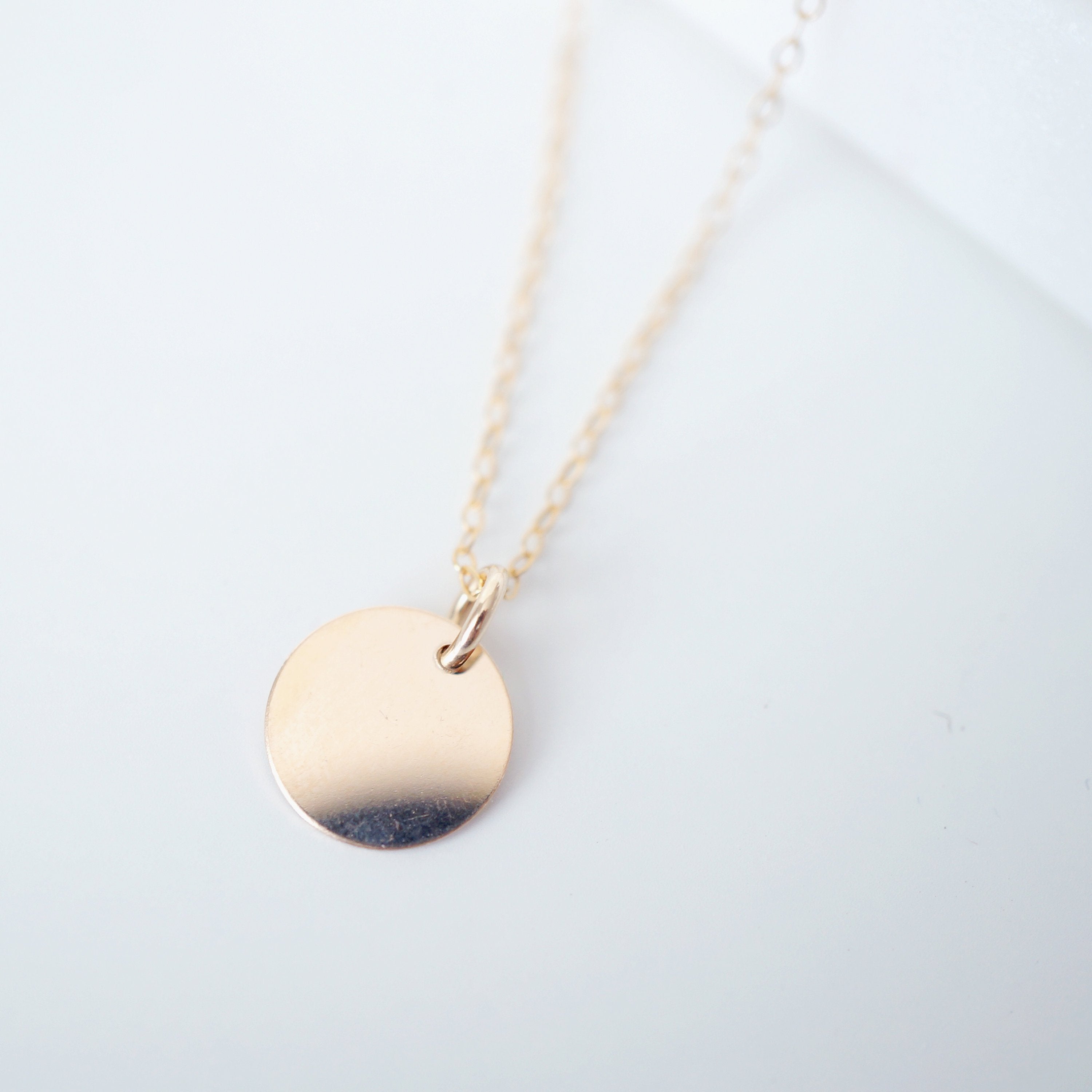 Gold Coin on 14K Gold-fill Necklace (Melanie)