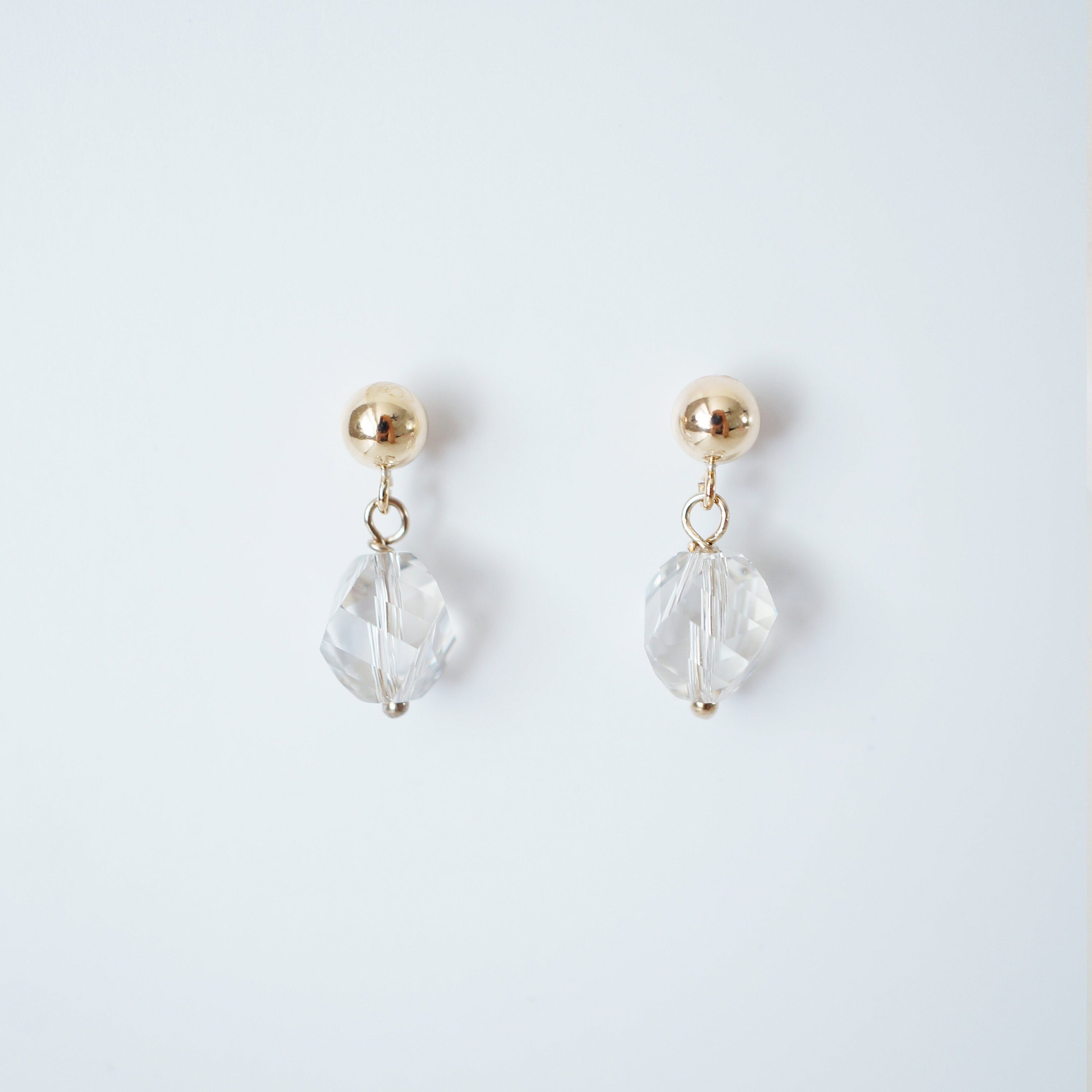 Swarovski Crystals on 14K Gold fill Studs (Bailey) // Gifts for her // Dainty earrings // Present