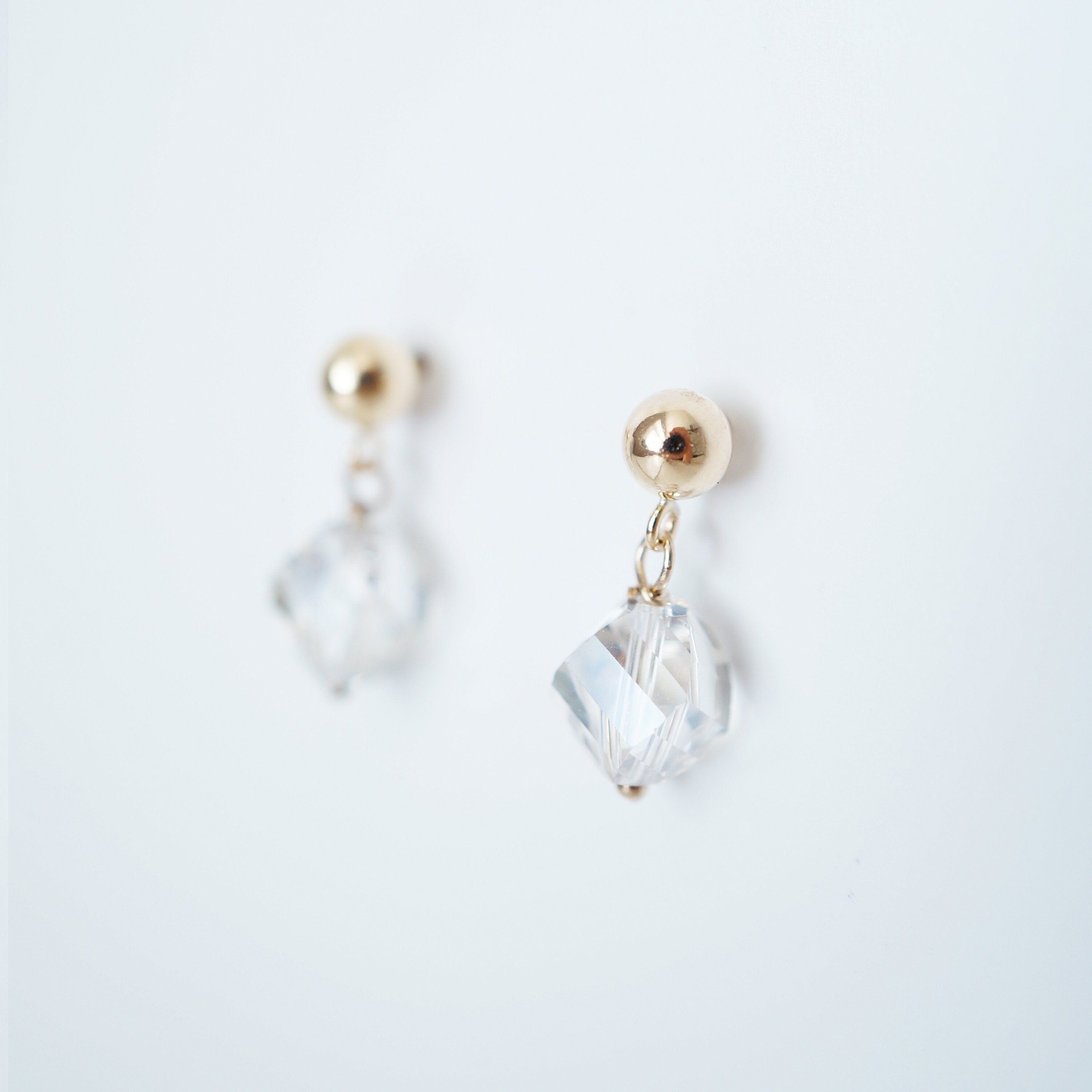 Swarovski Crystals on 14K Gold fill Studs (Bailey) // Gifts for her // Dainty earrings // Present