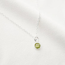 Load image into Gallery viewer, Tiny chalcedony on Sterling silver Necklace (Cira) // Gift for sister // Present for mom // Dainty necklace