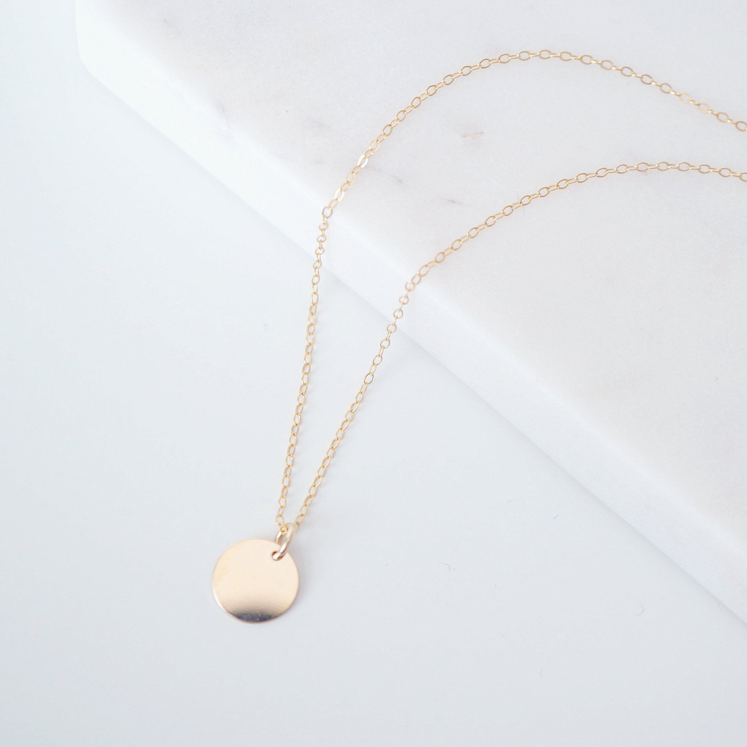 Gold Coin on 14K Gold-fill Necklace (Melanie)