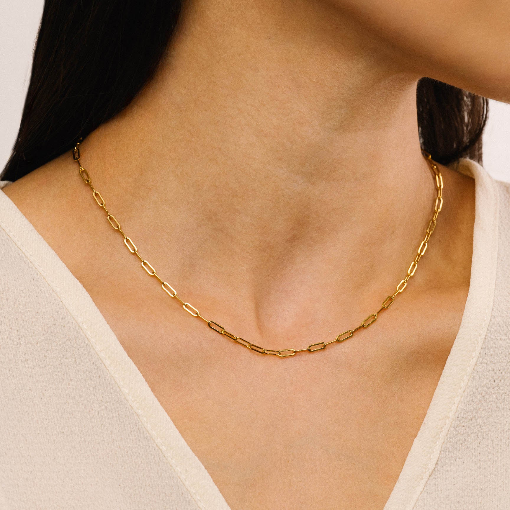 Cora Paperclip Chain Necklace