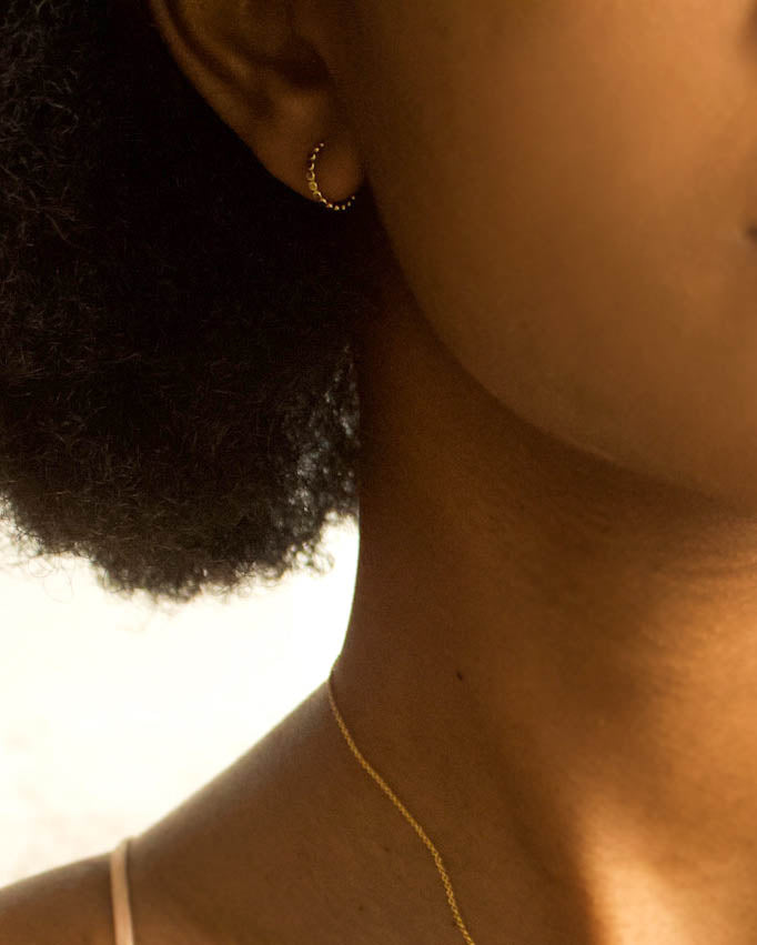 Cyrus Beaded Hoop Earrings