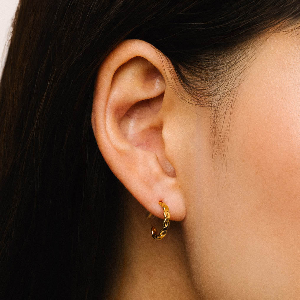 Mara Woven Hoop Earrings