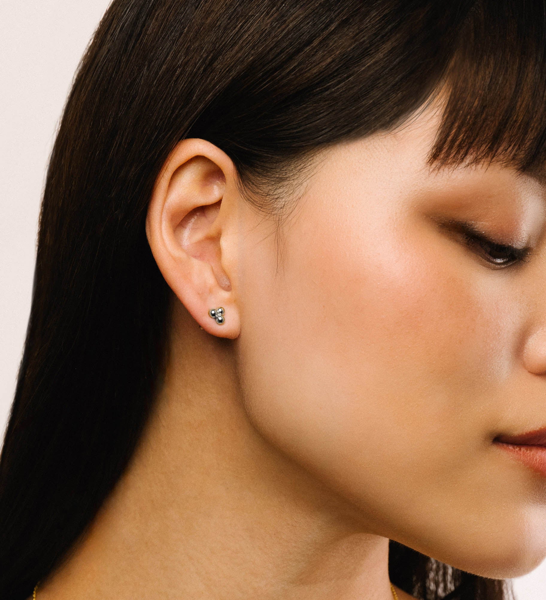 Luce Trio Sphere Stud Earrings