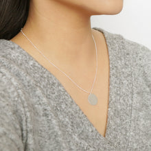 Load image into Gallery viewer, Large Silver Coin on Sterling silver Necklace (Dakota)