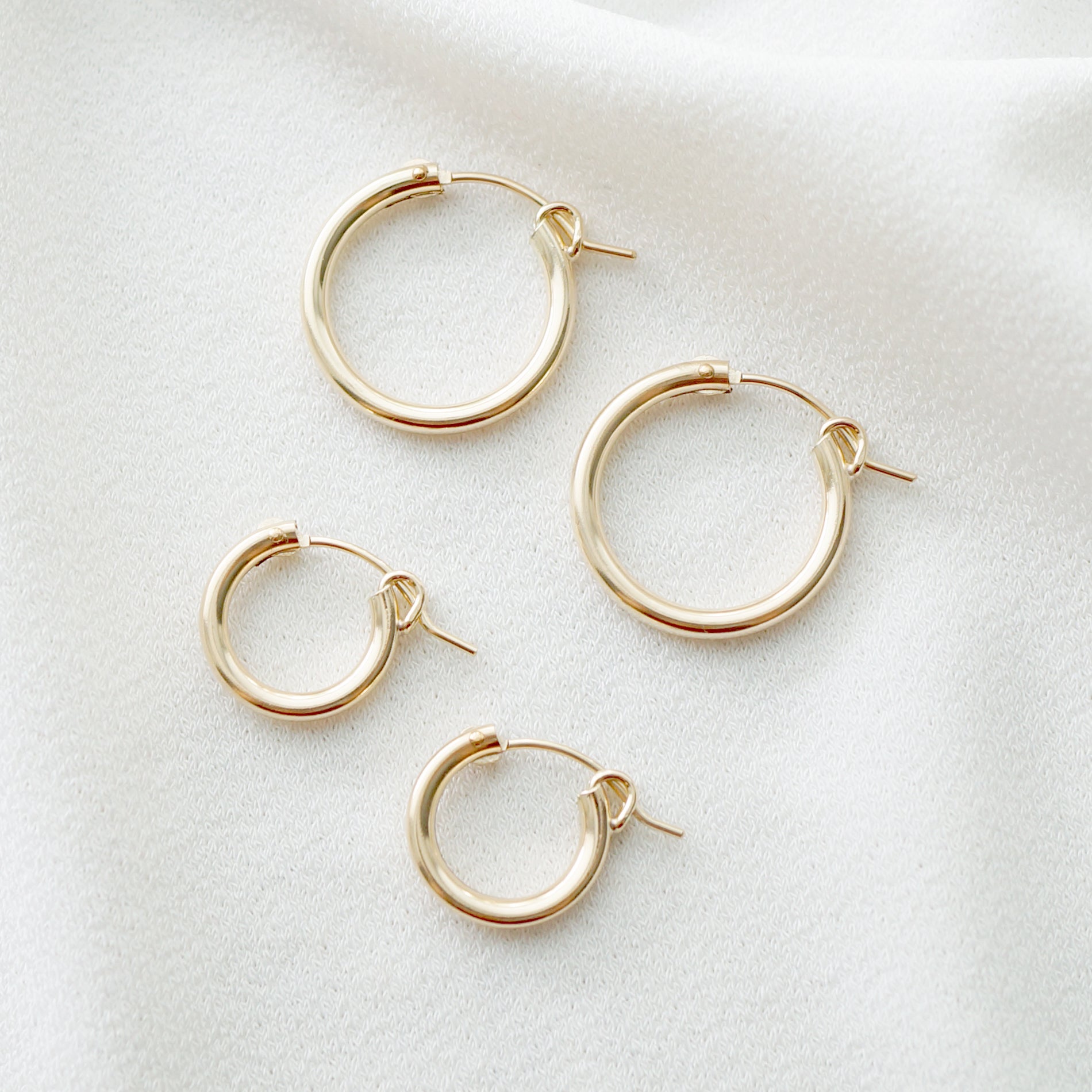 Verra Petite Rose Gold Hoop Earrings