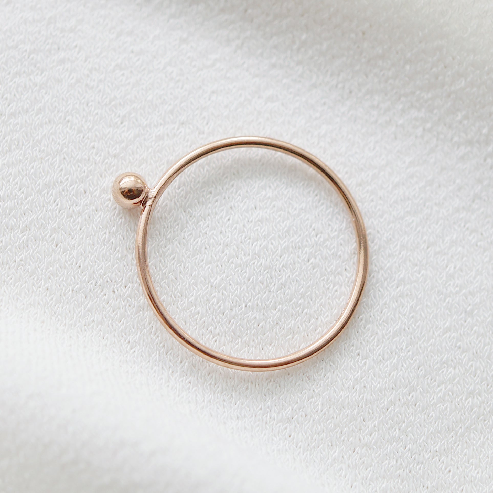 Rose Gold Petite Sphere Ring (Simone)