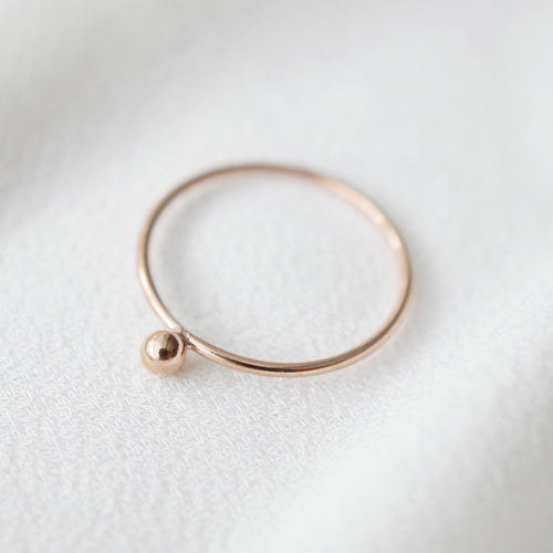 Rose Gold Petite Sphere Ring (Simone)