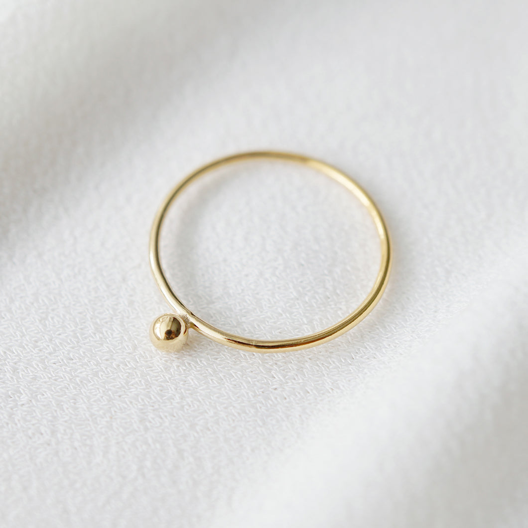 Gold Petite Sphere Ring (Simone)