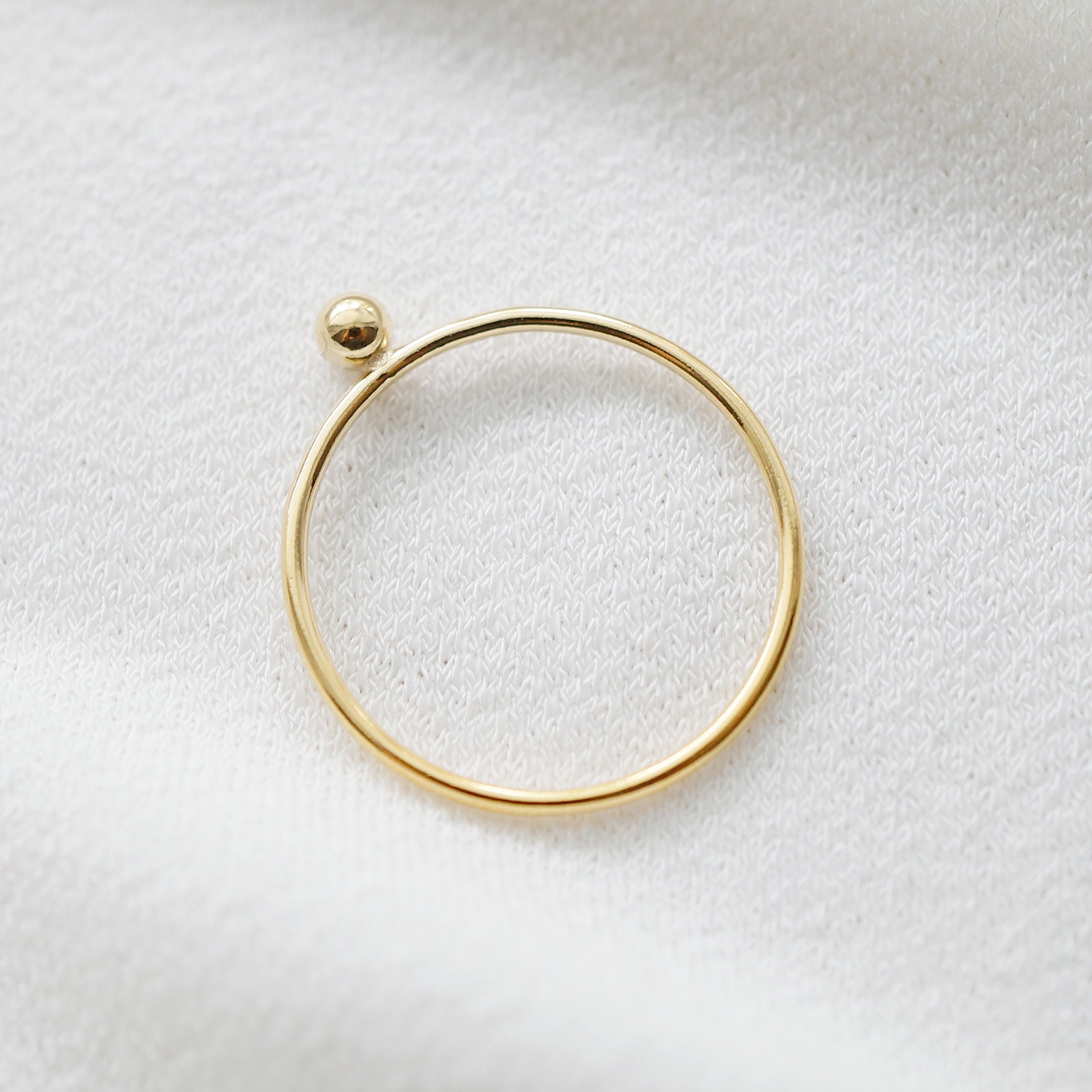 Gold Petite Sphere Ring (Simone)