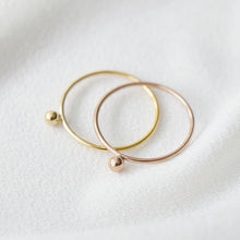 Load image into Gallery viewer, Rose Gold Petite Sphere Ring (Simone)