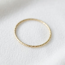 Load image into Gallery viewer, Gold Petite Shimmer Ring (Vale)