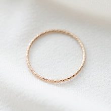 Load image into Gallery viewer, Rose Gold Petite Shimmer Ring (Vale)