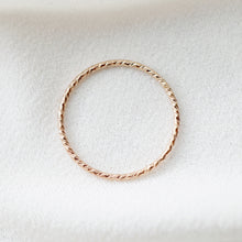 Load image into Gallery viewer, Rose Gold Petite Shimmer Ring (Vale)