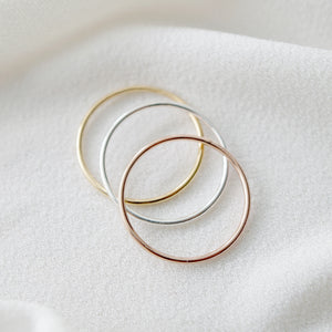 Gold Petite Stacking Ring (Caine)