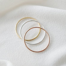 Load image into Gallery viewer, Sterling Silver Petite Stacking Ring (Caine)