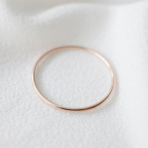 Rose Gold Petite Stacking Ring (Caine)