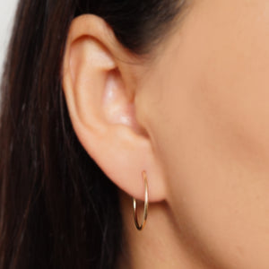 Gold Small Hoop Earrings (Miro)