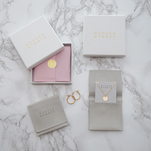 Quartz Gold Hoop Earrings (Valais)