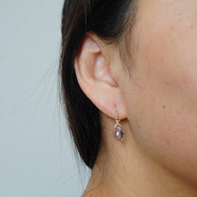 Load image into Gallery viewer, Violet Ametrine Gemstone Earrings with 14K Gold-fill Earwires (Cecile) 