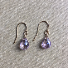 Load image into Gallery viewer, Violet Ametrine Gemstone Earrings with 14K Gold-fill Earwires (Cecile) 