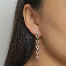 Load image into Gallery viewer, Silver textured earrings on sterling silver studs (Altair) 