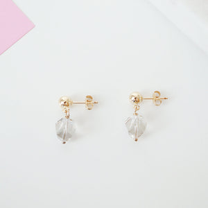Swarovski Crystals on 14K Gold fill Studs (Bailey) // Gifts for her // Dainty earrings // Present