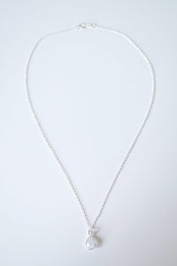 Moonstone Teardrop Sterling Silver Necklace (Isla) // Gift for her // Minimalist necklace //