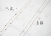 Load image into Gallery viewer, Tiny peridot stone on Sterling silver Necklace (Cira) // Gift for sister // Present for mom // Dainty necklace