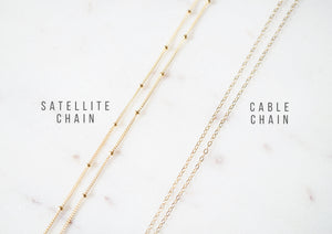 Dainty Gold Satellite Necklace (14K Gold fill) 