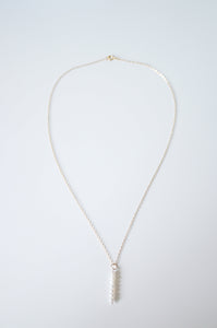 Delicate Pearls on 14K Gold-fill Necklace (Gisela) 