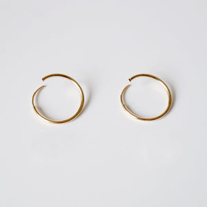 Rose Gold Small Hoop Earrings (Miro) 